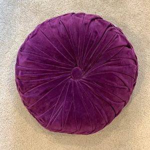 Urban Outfitters Dark Purple Velvet Pillow